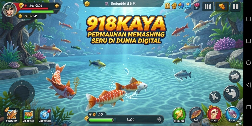 Tangkapan ikan yang memuaskan dalam gameplay 918KAYA.