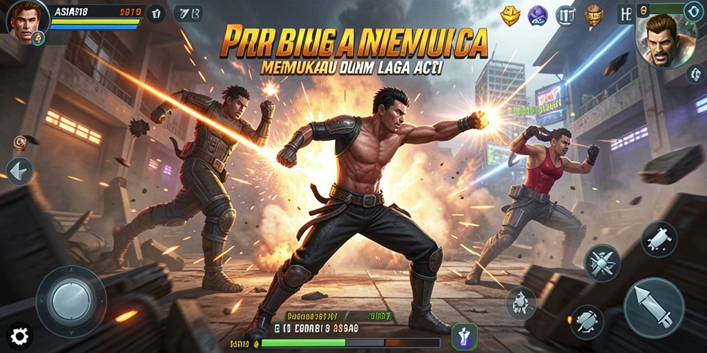 Screenshot menunjukkan aksi intens di dalam game ASIA918.