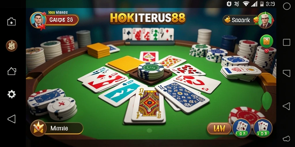 Tampilan gameplay Gaple di HOKITERUS88 yang seru dan menarik.