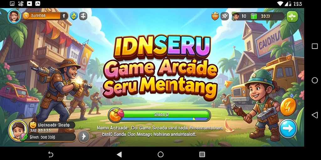 Screenshot gameplay IDNSERU yang menampilkan aksi arcade yang seru.