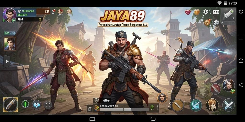 Tampilan gameplay yang intens dalam JAYA89.