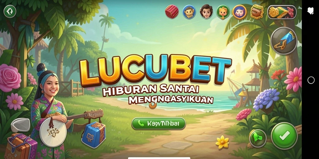 Tampilan gameplay LUCUBET yang penuh warna dan menarik.