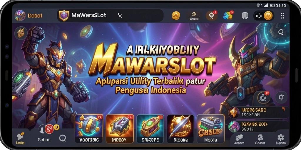 Tampilan utama aplikasi MAWARSLOT yang informatif dan user-friendly.