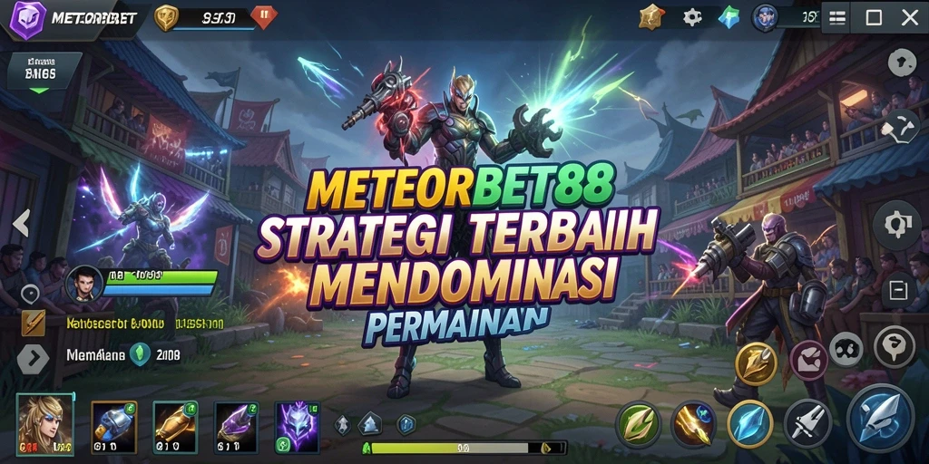 Tampilan gameplay METEORBET88 yang menegangkan dan penuh strategi.
