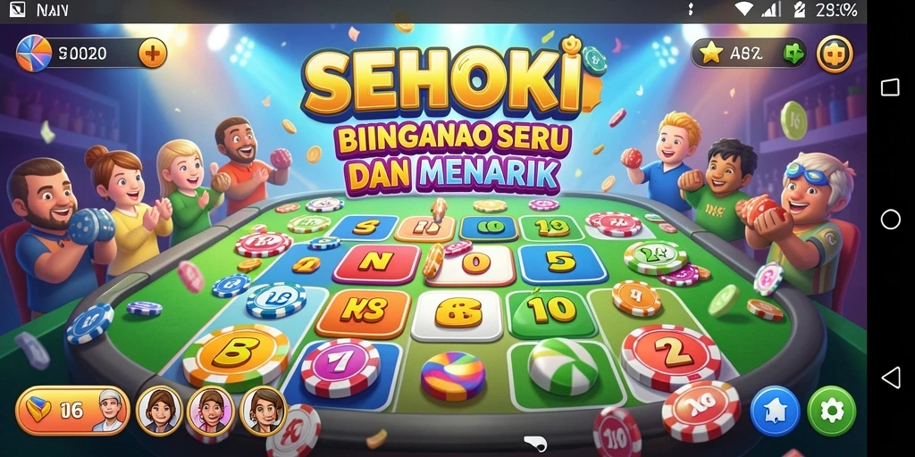 Tangkapan layar utama SEHOKI menampilkan gameplay Bingo yang mendebarkan.