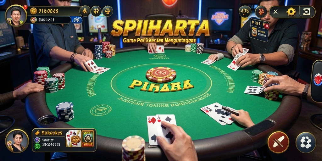 Screenshot gameplay SPINHARTA menampilkan pengalaman Poker yang mengasyikkan.
