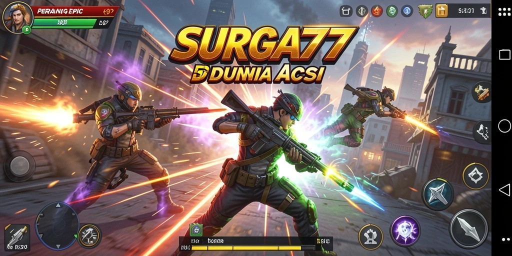 Tangkapan layar SURGA77 yang menampilkan aksi seru dalam game.